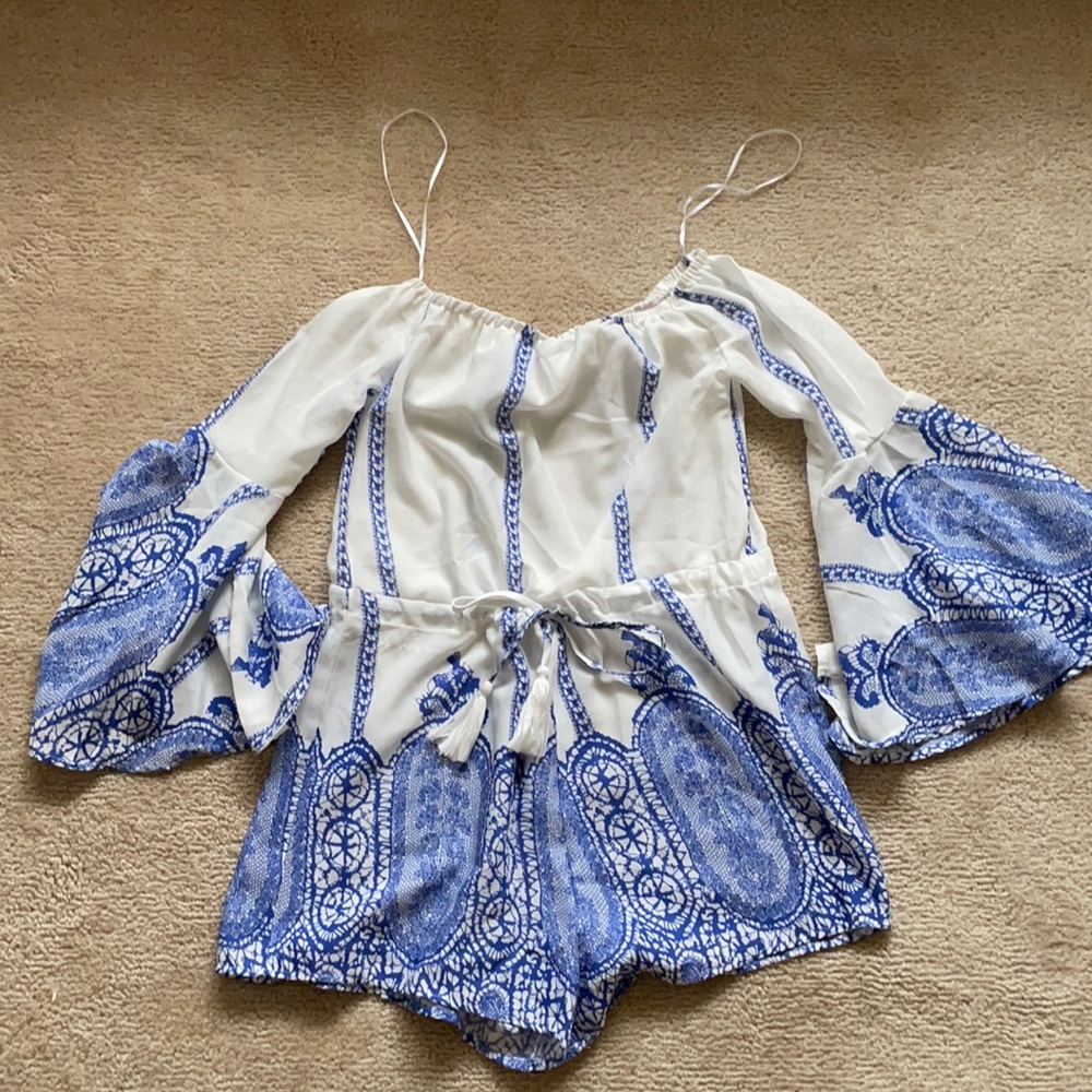 Off shoulder romper